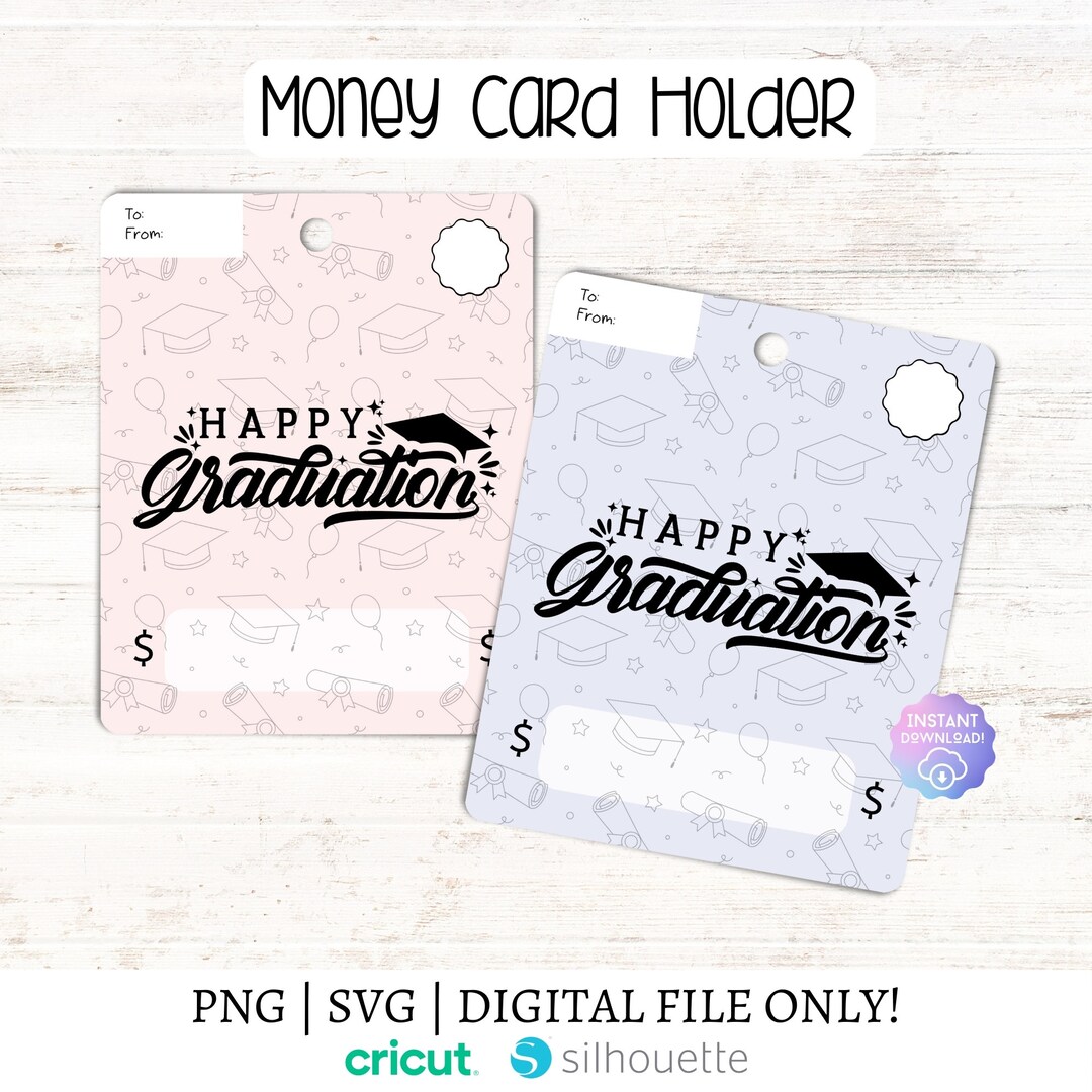 Graduation Money Card Holder Template: DIY Gift Ideas - Etsy