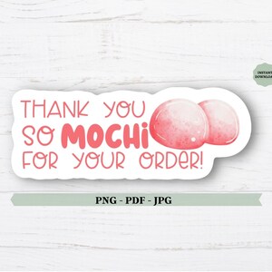 Thanks For Your Order, Thank You PNG, Thank You Stickers, Happy Mail Stickers For Small Business, Digital File