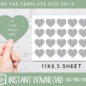 Druckbare Geschenkanhänger Vorlage, Cookie Tag, Dankeschön Hang Tag, leere Vorlage SVG Digitale Datei, Schnittdatei