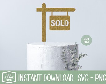 Real Estate Sold Sign Svg - Etsy