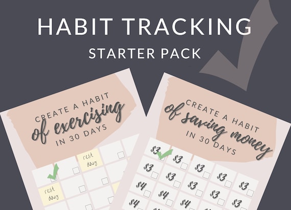 Create a Habit Trackers  Saving Money  Exercising Starter