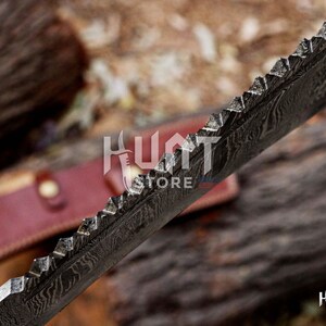 Espadas increíbles, espada maestra artesanal de caza de acero de Damasco, regalo perfecto para aniversarios, cumpleaños y padrinos de boda. imagen 3