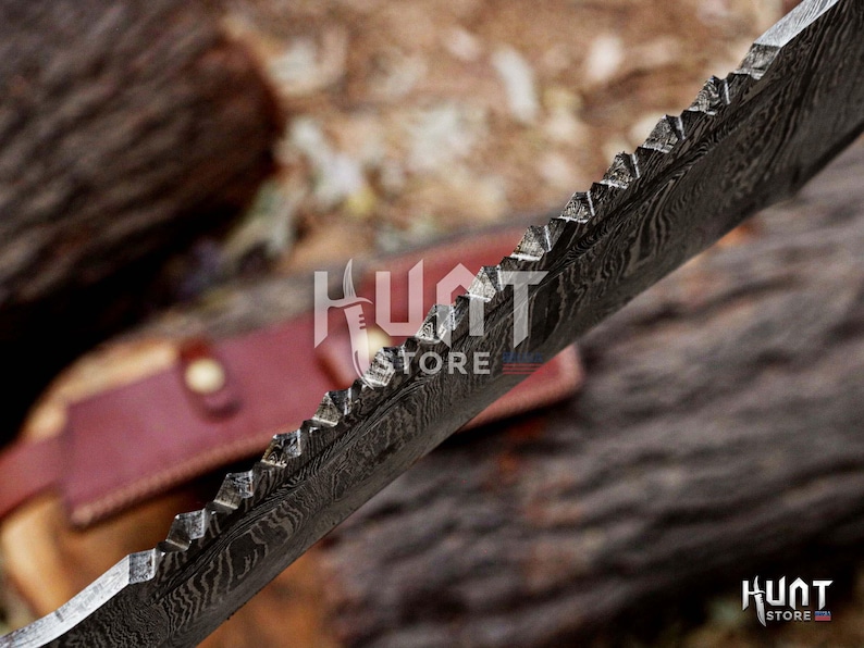 Espadas increíbles, espada maestra artesanal de caza de acero de Damasco, regalo perfecto para aniversarios, cumpleaños y padrinos de boda. imagen 3