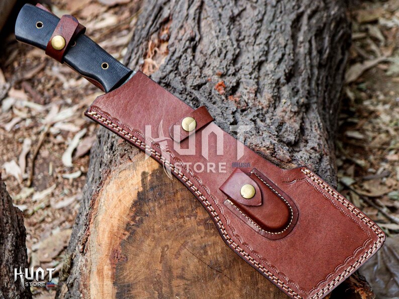 Espadas increíbles, espada maestra artesanal de caza de acero de Damasco, regalo perfecto para aniversarios, cumpleaños y padrinos de boda. imagen 10