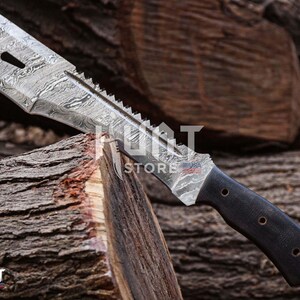 Espadas increíbles, espada maestra artesanal de caza de acero de Damasco, regalo perfecto para aniversarios, cumpleaños y padrinos de boda. imagen 7
