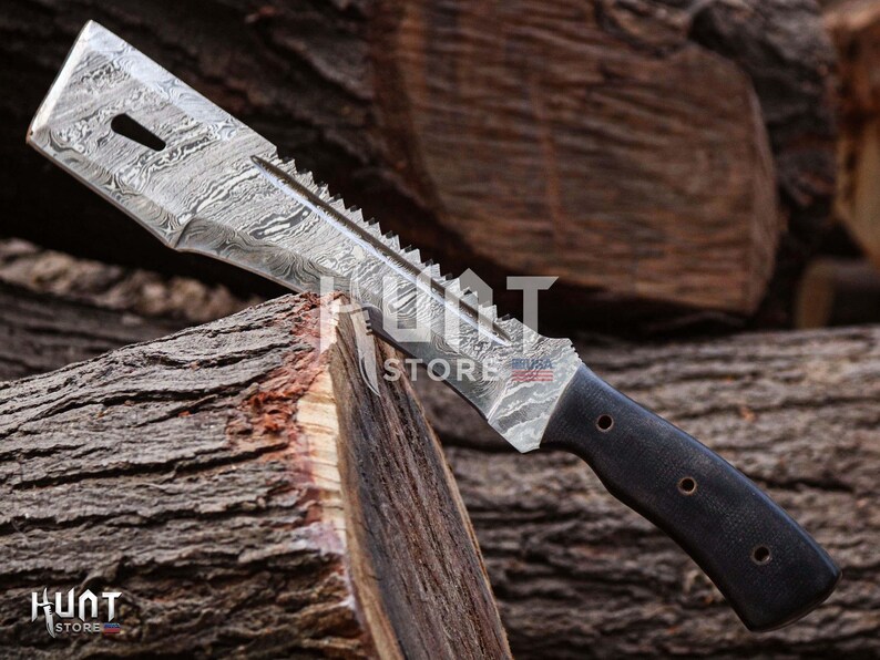 Espadas increíbles, espada maestra artesanal de caza de acero de Damasco, regalo perfecto para aniversarios, cumpleaños y padrinos de boda. imagen 7
