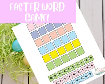 Egg-citing Easter Word Trivia Game | Easter Printable Game | Family Easter Fun | Kids Easter Game | Easter Egg Hunt Game | Printable Puzzles