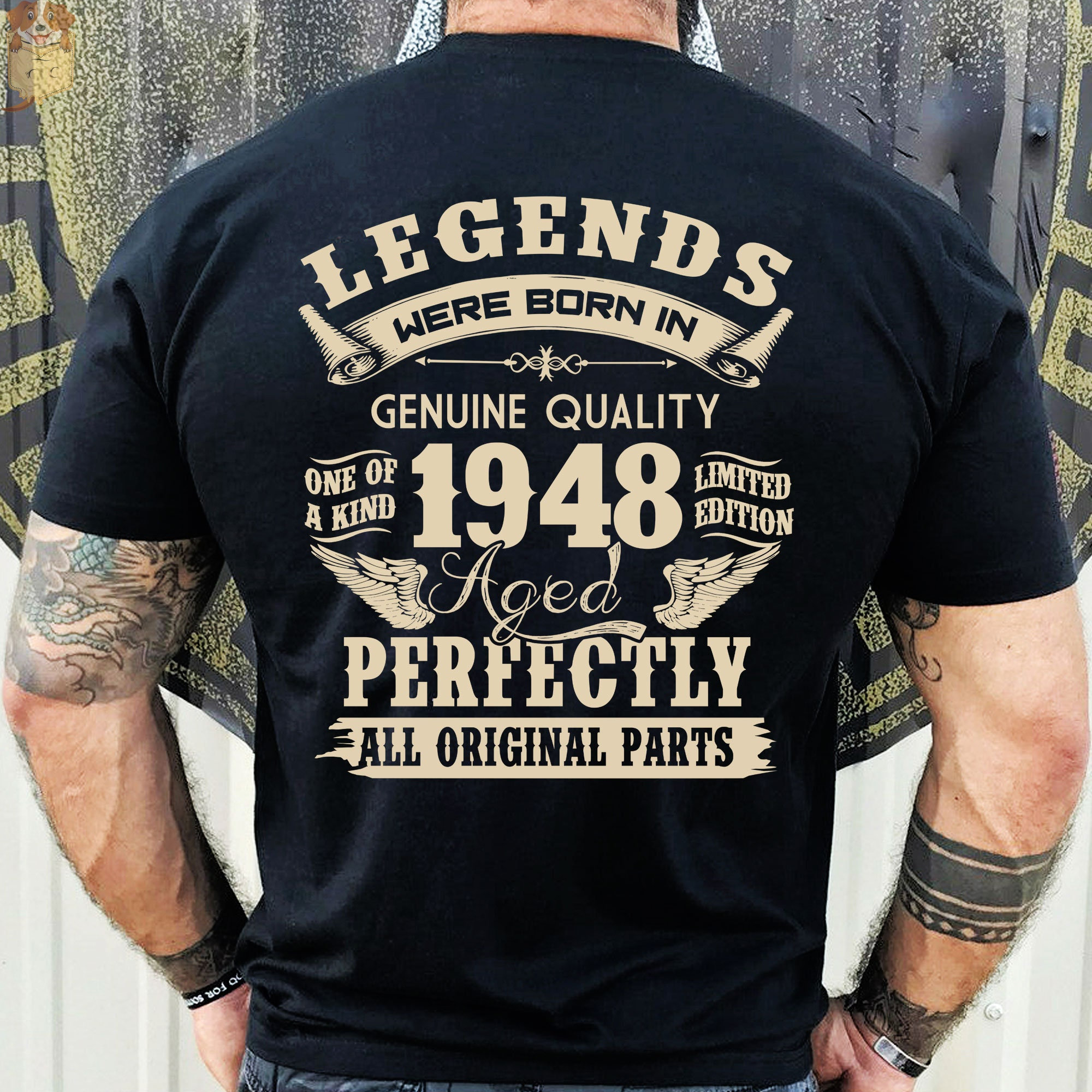 77th Birthday Gift T-Shirt – Vintage 1947 Limited Edition Shirt For Women & Men