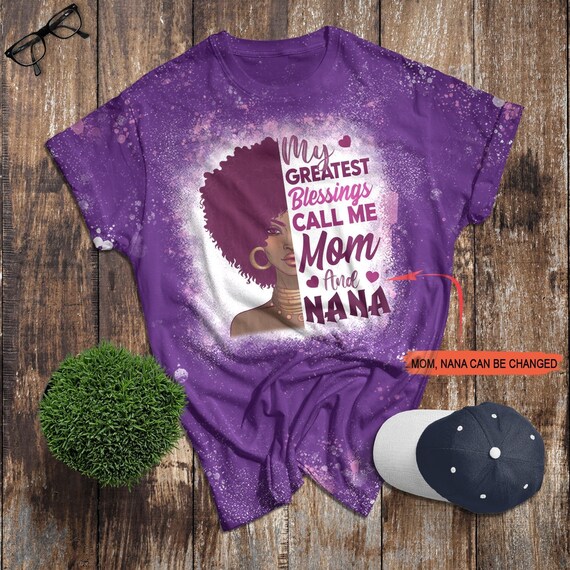 Blessed To Be Called Mom And Nana Tshirt Funny Nana Gift Blessed To Be Called Mom And Nana Tshirt Funny Nana Gift
