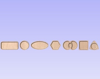 CNC Tray SVG File: Rectangle, Circle, Square, and More (Digital File)