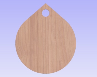 Teardrop Charcuterie Board Template: SVG DXF Laser Cut File