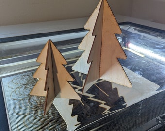 3D Christmas Tree SVG, Laser Cut File, CnC Ready (Digital File)
