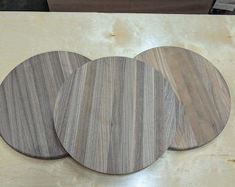 Handcrafted Walnut Cutting Board: Round Rustic Wood, Eco-Friendly Gift