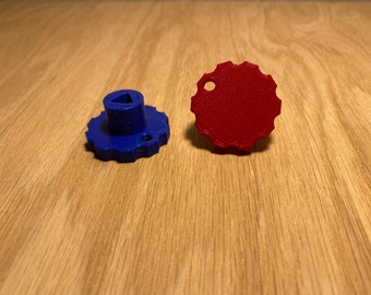 Omtech Laser Door Knobs: 3D Printed PLA+ Triangle Knobs - Set of 8