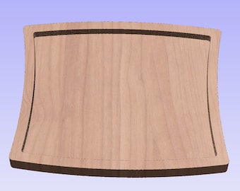 Curved Dish/Catch All Tray | Digital File | SVG DXF | Laser Cutting | CnC Ready