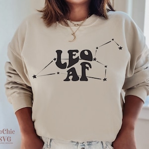Leo AF SVG | Leo Zodiac Sign Shirt svg | Astrology SVG | Trendy Svg | Svg Cricut Files| Digital File