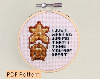 Cross stitch pattern - Stardew Valley Junimo - Instant Digital Download