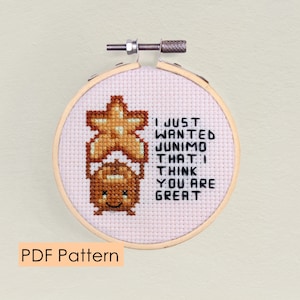 Cross stitch pattern - Stardew Valley Junimo - Instant Digital Download