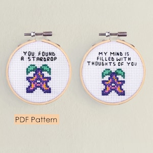 Stardrop Cross stitch pattern PDF Download - stardew valley - easy cross stitch - modern - stardrop - cross stitch needlepoint pattern