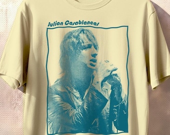 Vintage Style Julian Casablancas 90s T-shirt, Gift for Woman and
