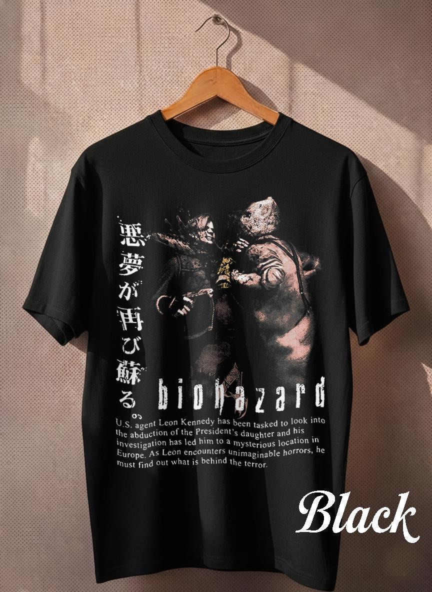BIOHAZARD Symphony of Legacy Tシャツ XL T Shirt Vintage, Japanese Videogame Short Shirt ,washed Tshirt