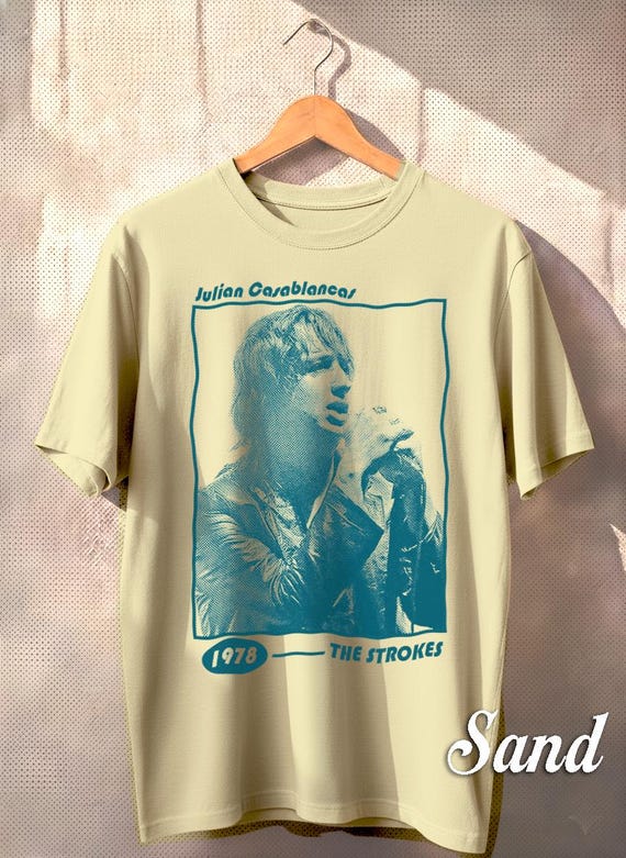 Vintage Style Julian Casablancas 90s T-shirt, Gift for Woman and