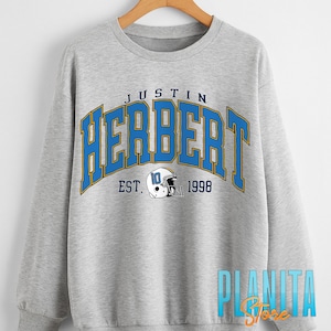 Justin Herbert Football Crewneck Justin Herbert Sweatshirt 