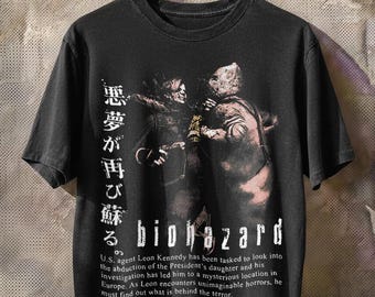 T Shirt Vintage, Japanese Videogame Short Shirt ,Washed Tshirt,sweatshirt RE01