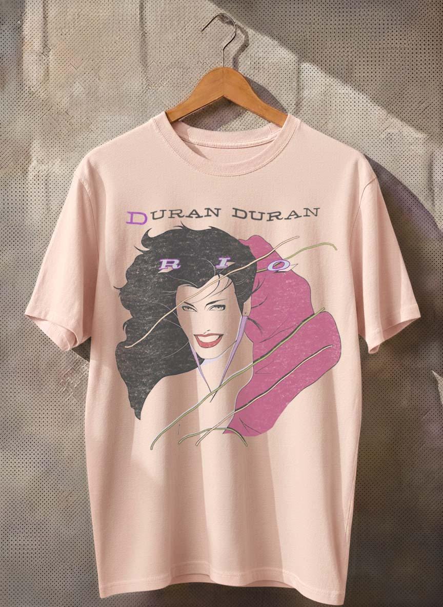T-shirt Concert Duran Duran 1982 - Neuf Sans étiquettes, Coton, Imprimé, Multiple Tailles
