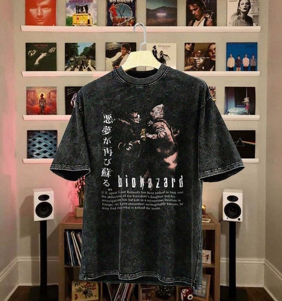 Resident Evil Biohazard T Shirt Leon Kennedy Vintage, Japanese  
