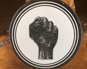 Botón pinback Vintage Black Power