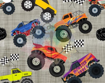 Custom Monster Trucks Wonderfold UV50+ Canopy or Seat Covers or Nap Mat