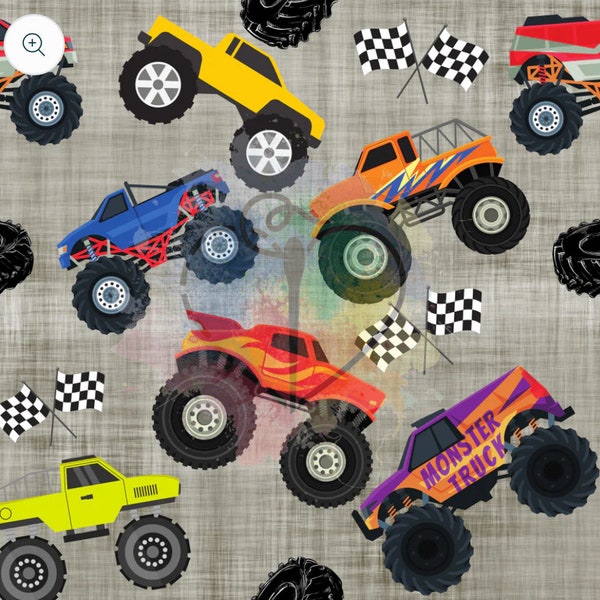 Custom Monster Trucks Wonderfold UV50+ Canopy or Seat Covers or Nap Mat