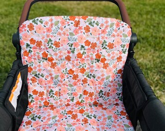 ONE Wonderfold Wagon Ready to Ship W4 Floral Seat Covers Water Resistant Padded for Comfort Reinforced Strap Holes