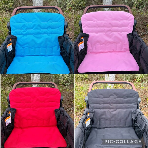 Solid Color Waterproof Wonderfold Wagon Accessories Seat Covers Set of 2 Ready to Ship Padded for Comfort