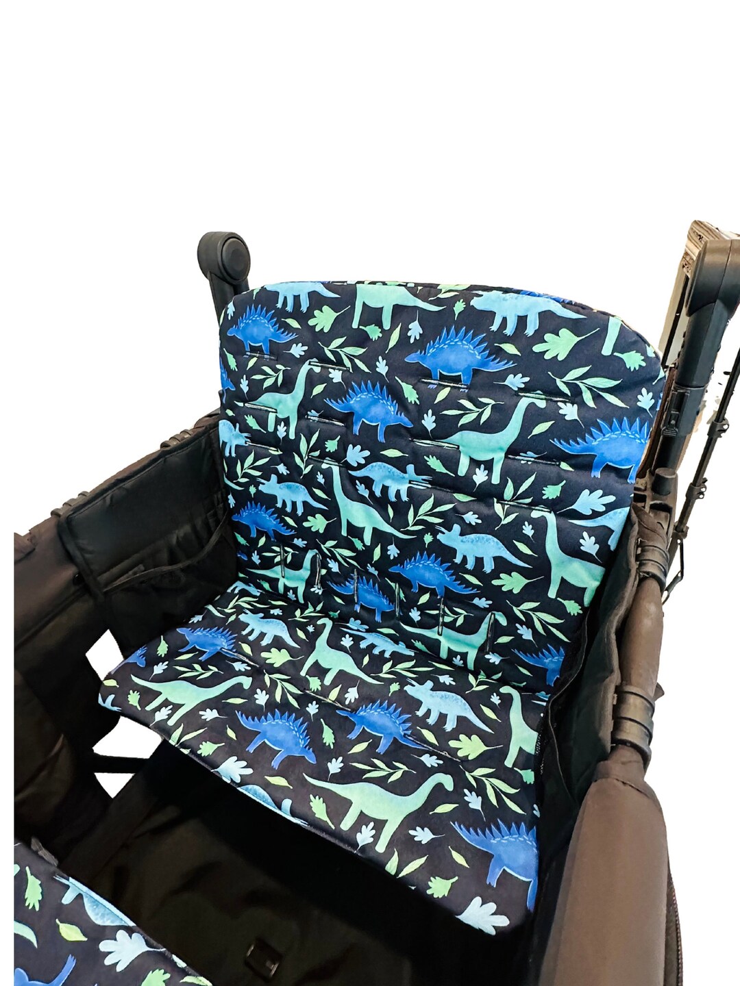 Keenz Blue Dinosaur Seat Covers for the Keenz Wagon Stroller Padded