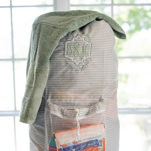 Sac à linge personnalisé | à linge à monogramme | Sac à linge pour dortoir | Décoration de dortoir | Retour à l'école