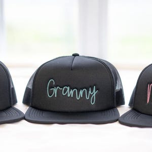 Customizable Chain Stitch Foam Trucker Hat: Grandma, Mama Hat
