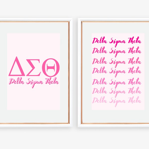 Custom Sorority Art, Dorm Room Decor, Customizable Sorority Wall Art Print, Digital Download