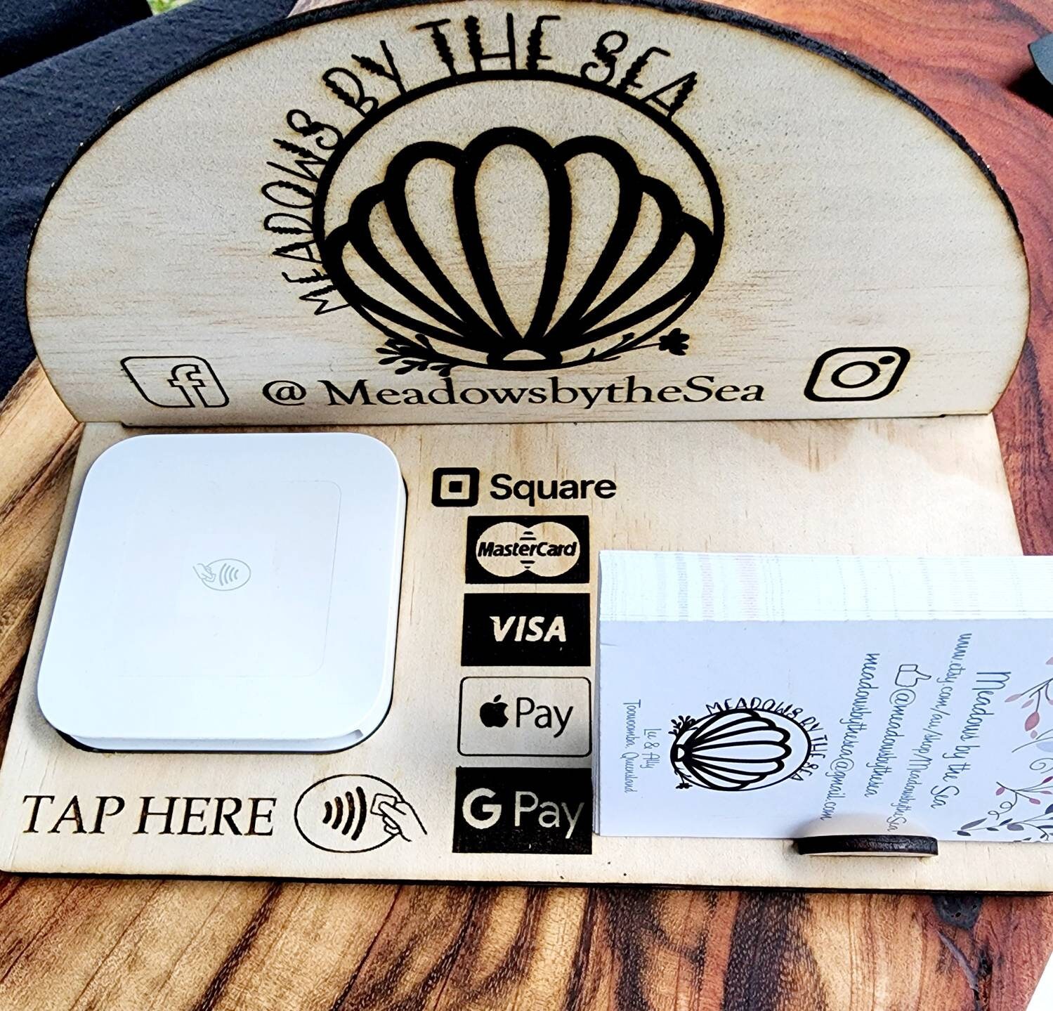 Square Card Reader Dock, Stand and Business Card Holder DIGITAL FILE for Laser Cutting Etsy