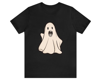 Camicia di Halloween, camicia fantasma di Halloween, maglietta fantasma, camicia urlante di Halloween
