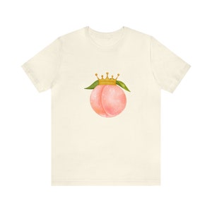 Peach Shirt, Crown Peach Shirt, Fruit Lover Shirt, Peach T-shirt, Princess Shirt