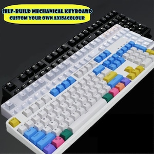 Dan's Mechanical Keyboard No Conflict Design Your Own Axis&Colour Combination ABS Double-Shot Keycaps ANSI Layout Please Read Description