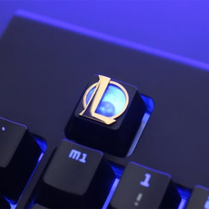 Luxurious League of Legends Keycap Anime Metal Keycap For Mechanical Artisan Custom Keycaps Gifts Keyboard Decor Keycap Puller Included