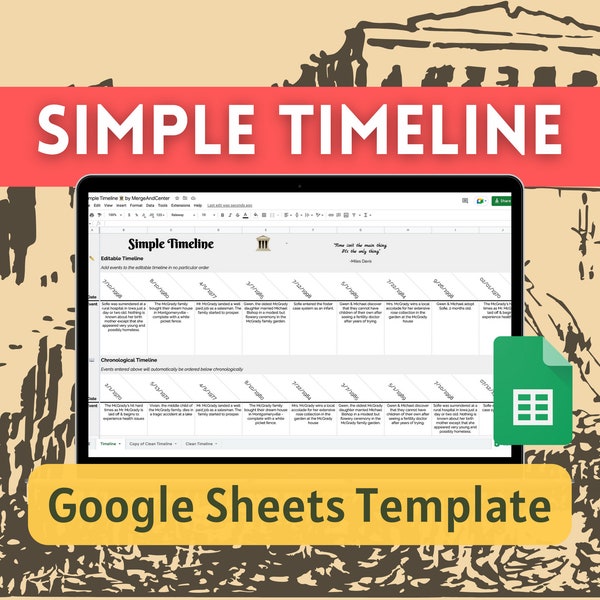 Simple Timeline | Google Sheets Template