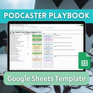 Podcaster Playbook | Google Sheets Template