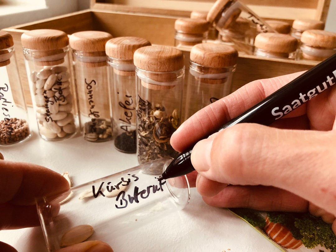 Holzbox zur Samenaufbewahrung Geschenkiste für Gärtner Gartenbox ...