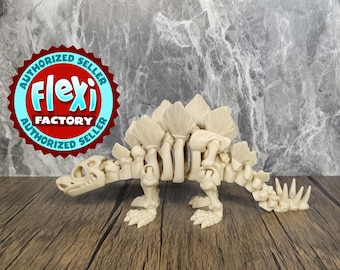 Flexi Skeleton Stegosaurus/ Fidget Toy / 3D Printed