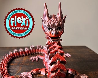 26 Inch Flexi Dragon / 3D Printed / Fidget Toy