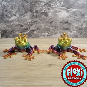 Flexi Prince and Princess Frog / Fidget Toy / 3D Print